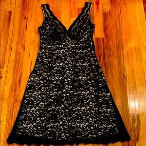 White House | Black Market Lace Overlay Dress